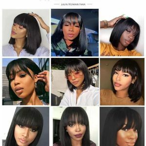 Air Bangs Natural Fluffy African Wig Set