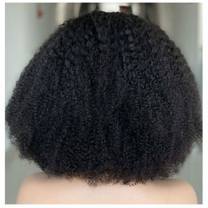 Black Women Non-Glue Human Hair Silk Curly Wig