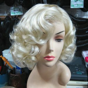 Blonde Curly Fashion Ladies Prom Wig