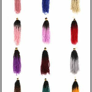 Chemical Fiber Crochet Hair 14-inch Water Ripple Gradient