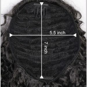 Drawstring Chemical Fiber Ponytail African Small Curly Wig