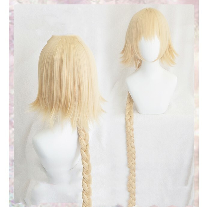 Fate Apocrypha Joan of  FGO Ruler braid cosplay wig