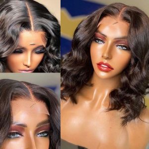 High Temperature Silk Mid-section Medium-length Curly Hair Women's Wig