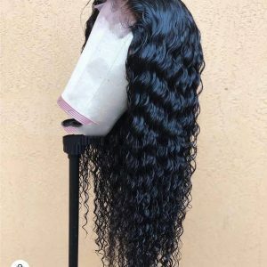 Hot Ladies Front Lace Chemical Fiber Long Curly Wig