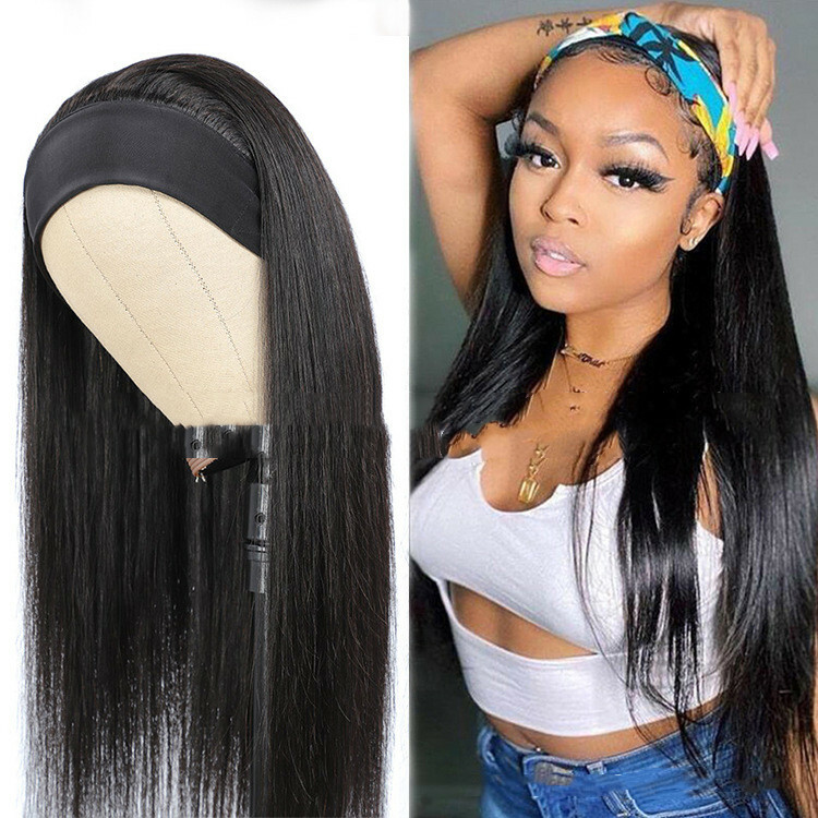 Human Hair Straightening Mechanism Headband Head Cover