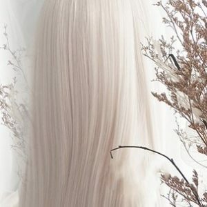 Iliasfield special gray powder rice cosplay wig