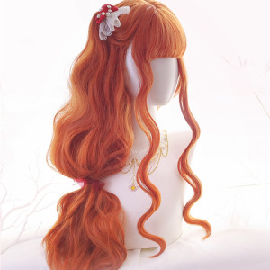 Loli Double Ponytail Orange Wig