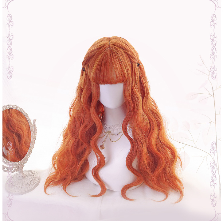 Loli Double Ponytail Orange Wig