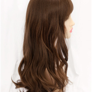 Medium-length Fluffy Big Wavy Bangs