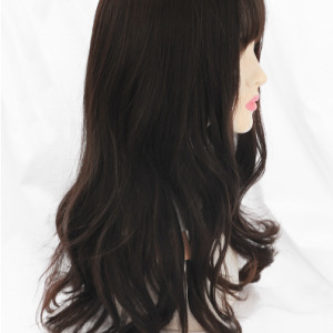 Medium-length Fluffy Big Wavy Bangs