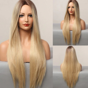 Medium Gradient  Long Straight Hair High Temperature Wire