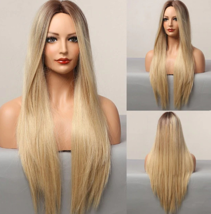 Medium Gradient  Long Straight Hair High Temperature Wire