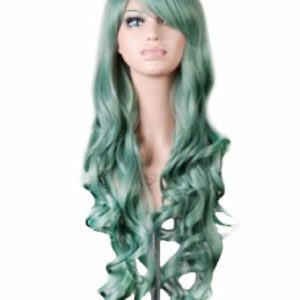 Mermaid Anime Cosplay Wig Dark Red Long Curly Hair