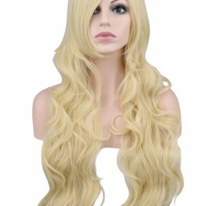 Mermaid Anime Cosplay Wig Dark Red Long Curly Hair