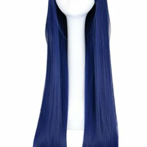 Mixed Blue Super Long Straight Hair Cosplay