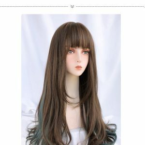 Net Celebrity Temperament Highlights Long Straight Hair Hanging Ear