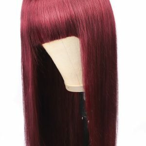 Qi Liuhai Real Hair Wig Straight Hair Headgear