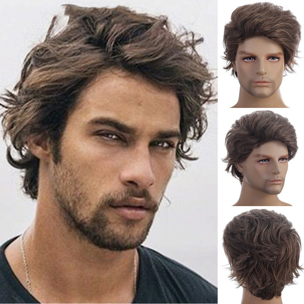 Short Curly Hair Head Set Synthetic Fiber High Temperature Silk