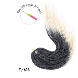 Synthetic Wig Dirty Braid 16-inch Lengthened Small Three-strand Braid