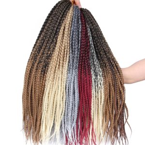 Synthetic Wig Dirty Braid 16-inch Lengthened Small Three-strand Braid