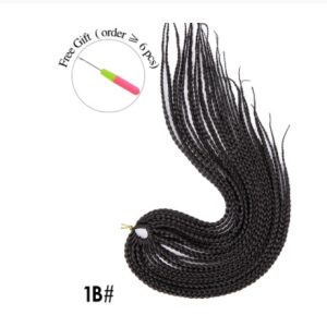 Synthetic Wig Dirty Braid 16-inch Lengthened Small Three-strand Braid