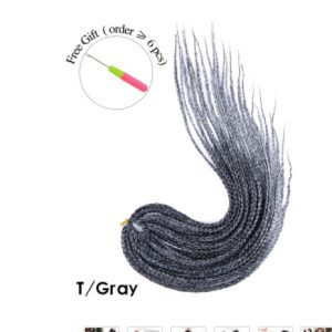 Synthetic Wig Dirty Braid 16-inch Lengthened Small Three-strand Braid