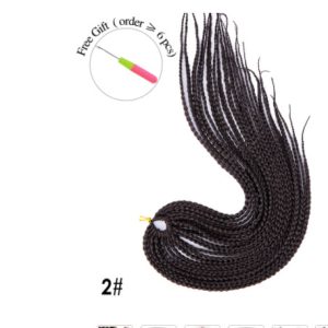 Synthetic Wig Dirty Braid 16-inch Lengthened Small Three-strand Braid