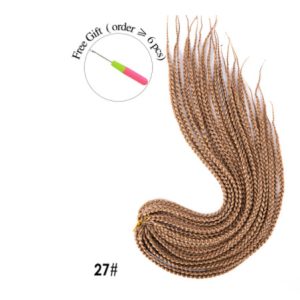 Synthetic Wig Dirty Braid 16-inch Lengthened Small Three-strand Braid