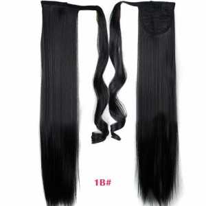 Velcro Wig Ponytail Straight Invisible Hair Extension