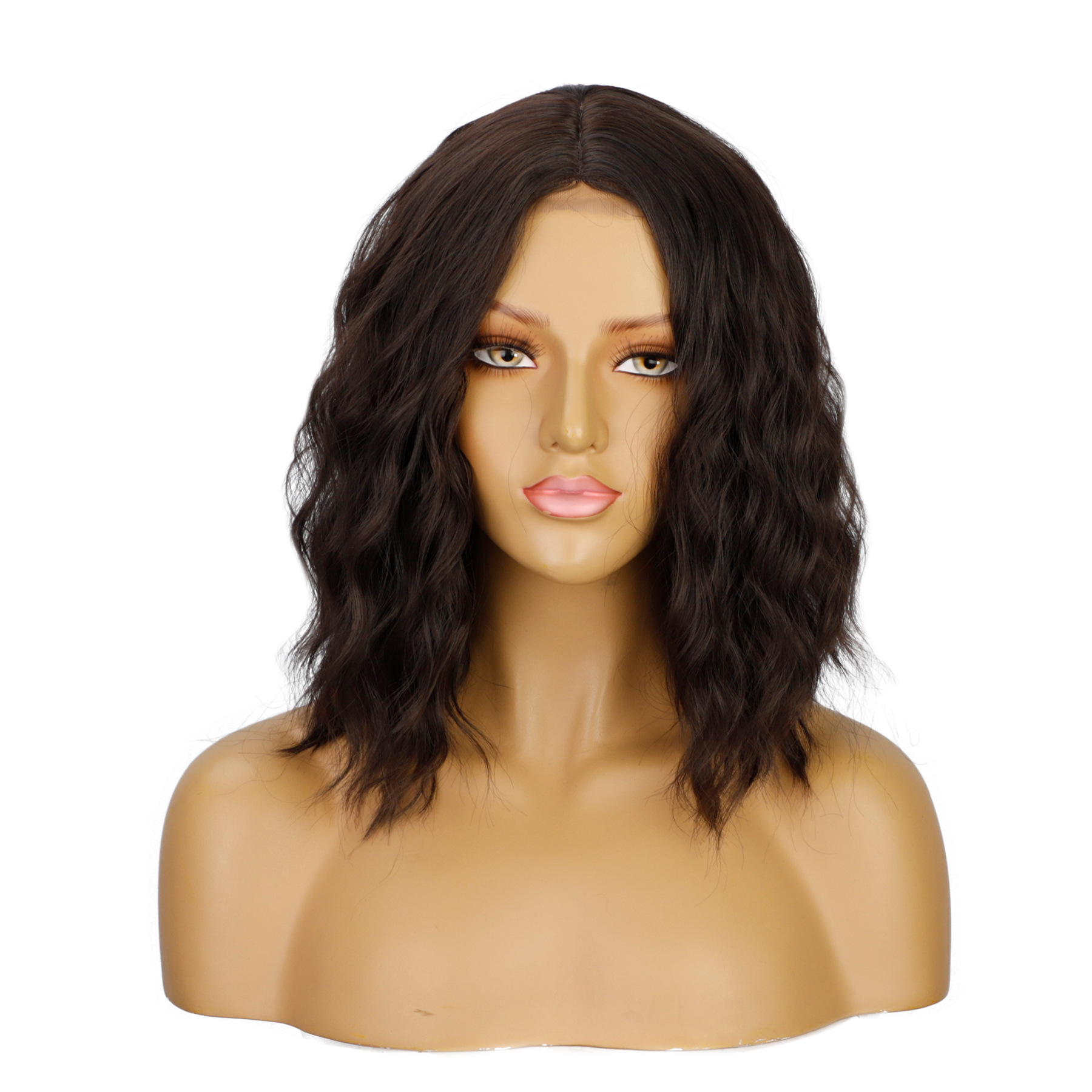 Water Ripple Short Curly Wig Headgear