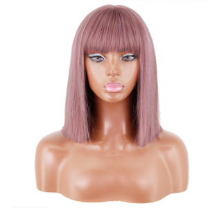 Wig Headgear With Bangs And Shoulders And Clavicle