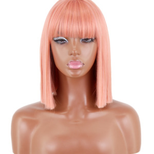 Wig Headgear With Bangs And Shoulders And Clavicle