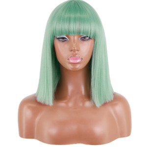 Wig Headgear With Bangs And Shoulders And Clavicle