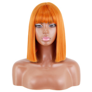 Wig Headgear With Bangs And Shoulders And Clavicle