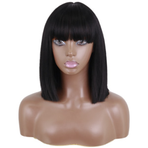 Wig Headgear With Bangs And Shoulders And Clavicle