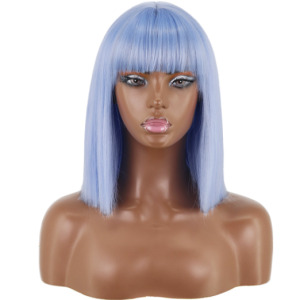 Wig Headgear With Bangs And Shoulders And Clavicle