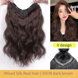 Women's Curly Long Wig Piece Is Fluffy And Invisible