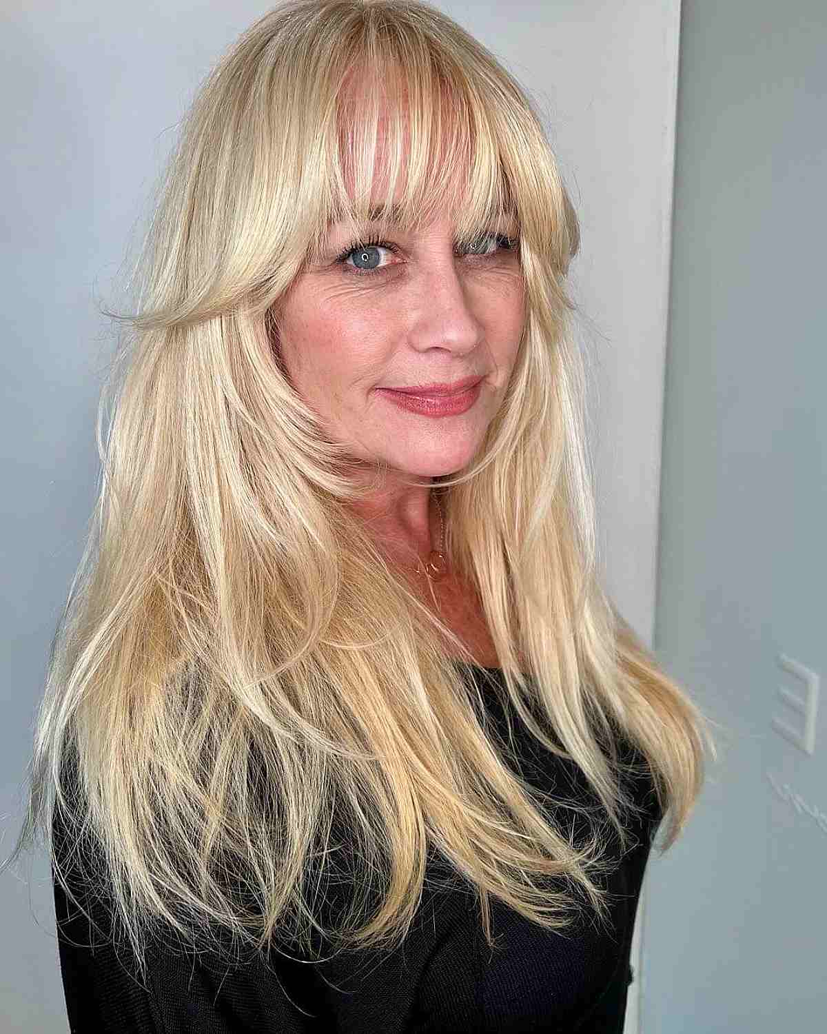 Ageless Grace Embracing Long Hair over 50